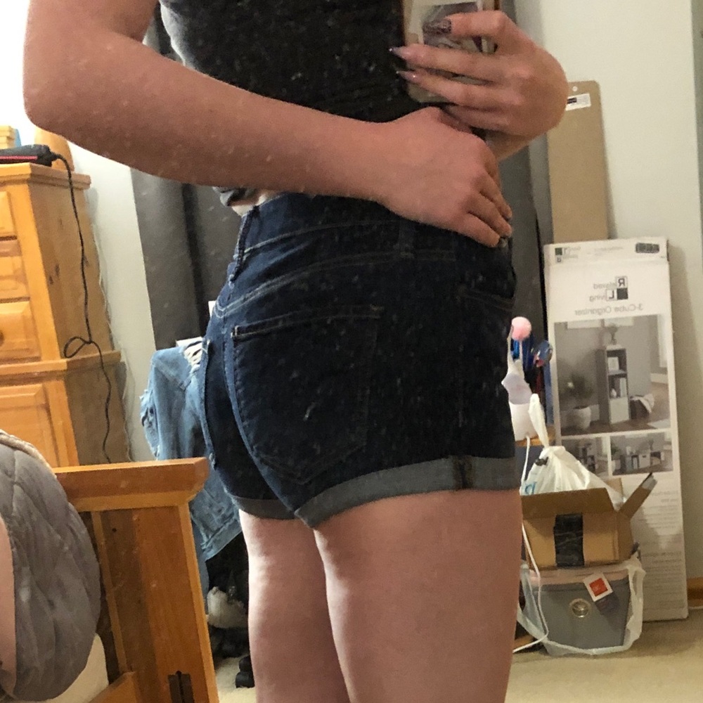 Dark wash SO shorts